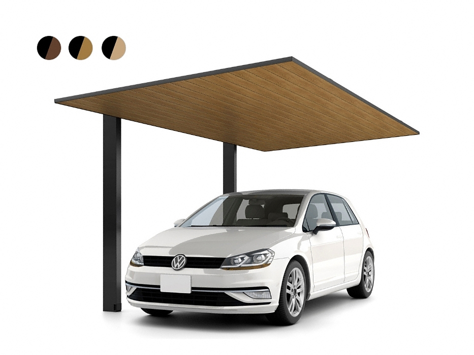 リクシル カーポートSC 1台用 木調色