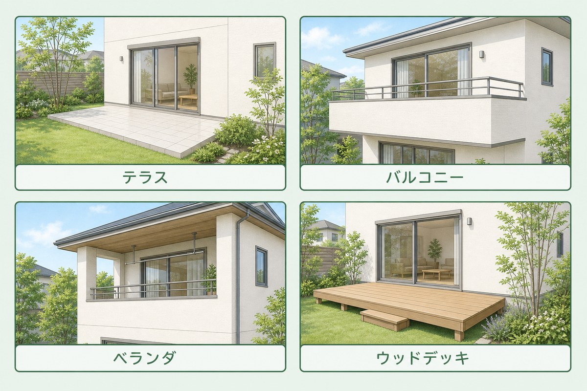 テラスとバルコニーの違い