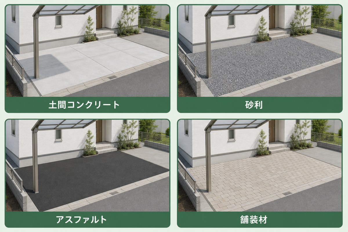 地面の仕上げの種類